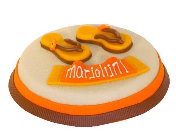 Strand-slippertjes-taart