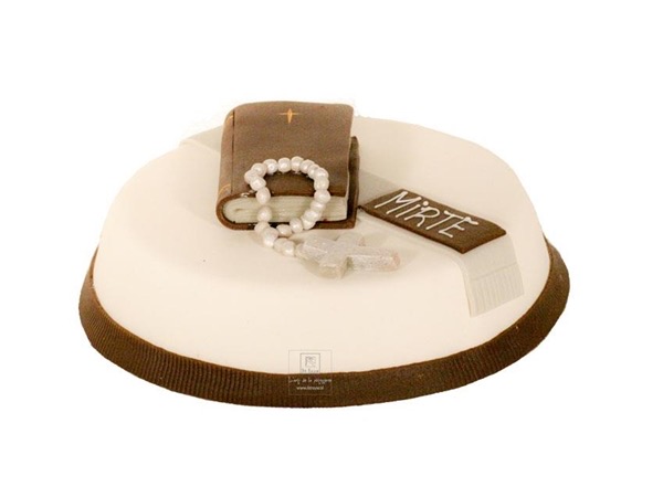 Communietaart met boek