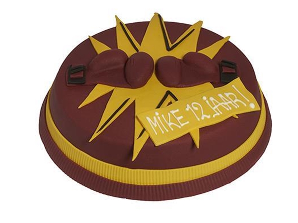 Bokshandschoenen-taart