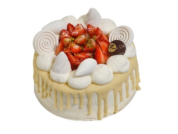 Stapeltaart slagroom/aardbeien